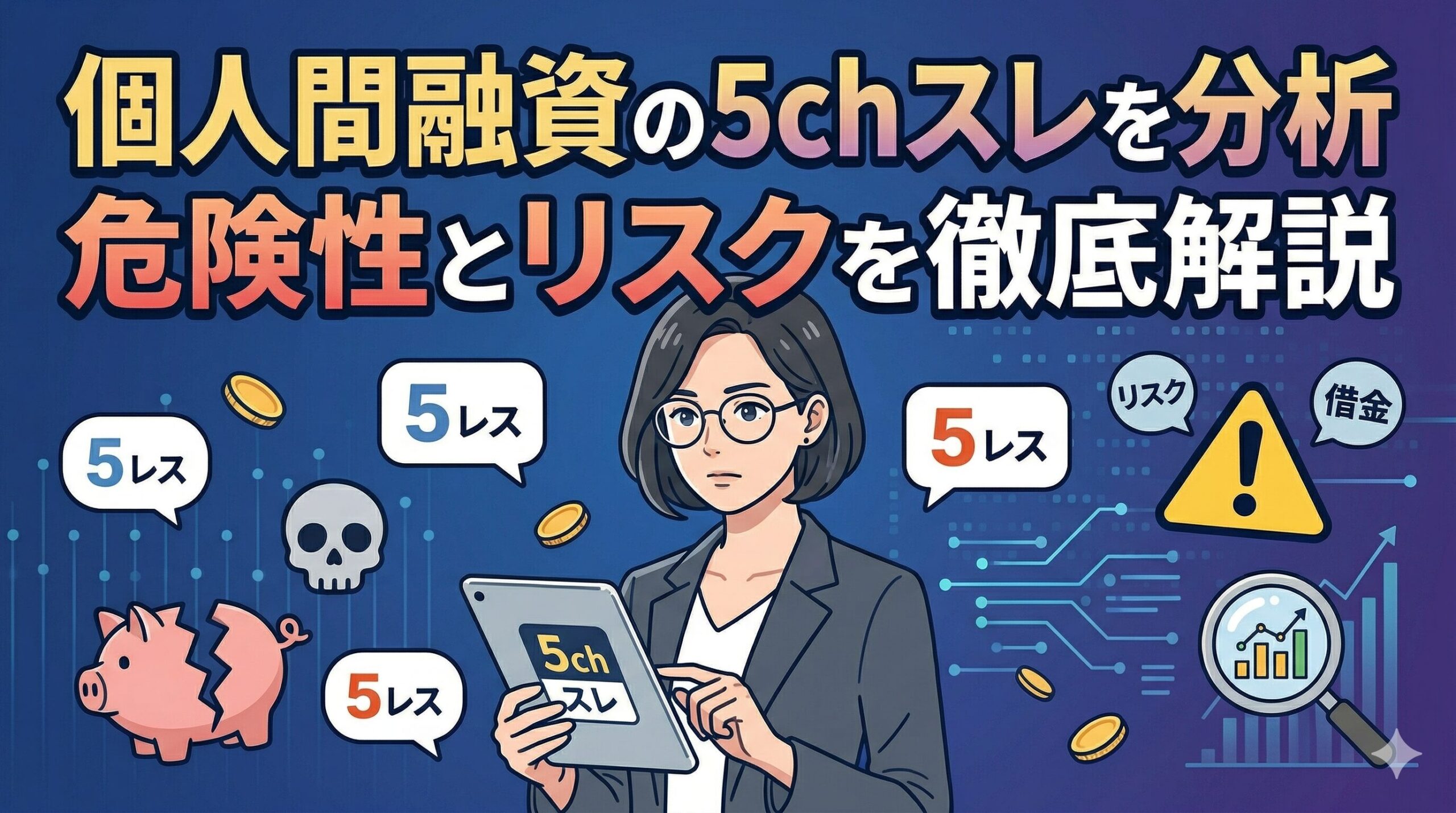 個人間融資の5chスレを分析｜危険性とリスクを徹底解説
