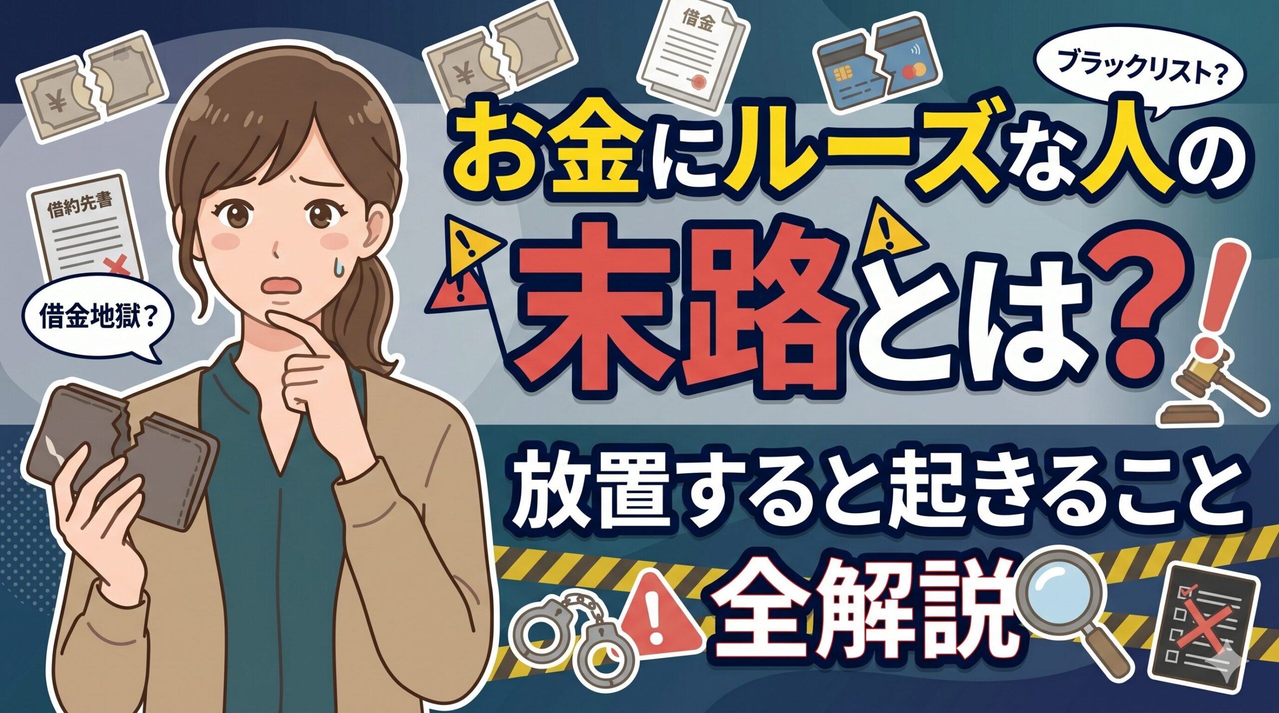 お金にルーズな人の末路とは？放置すると起きること全解説
