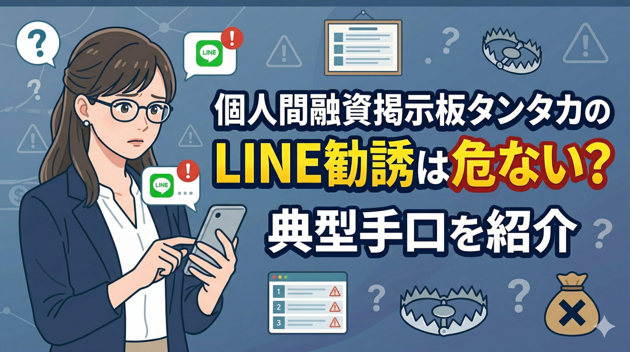 個人間融資掲示板タンタカのLINE勧誘は危ない？典型手口を紹介