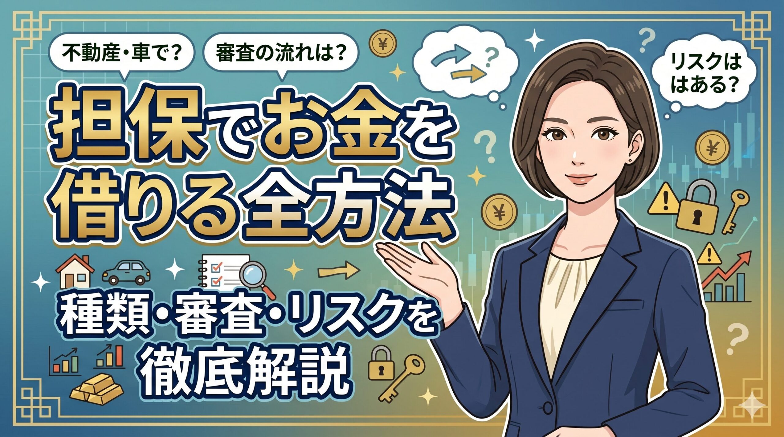 担保でお金を借りる全方法｜種類・審査・リスクを徹底解説