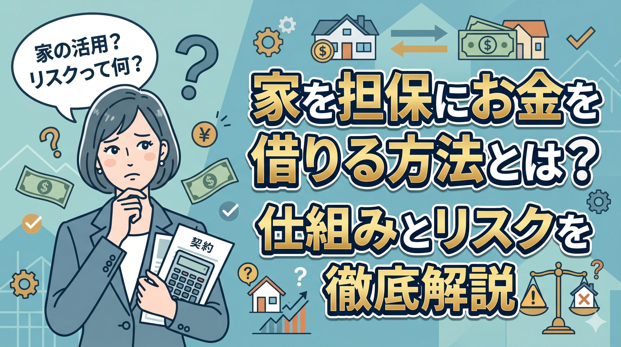 家を担保にお金を借りる方法とは？仕組みとリスクを徹底解説
