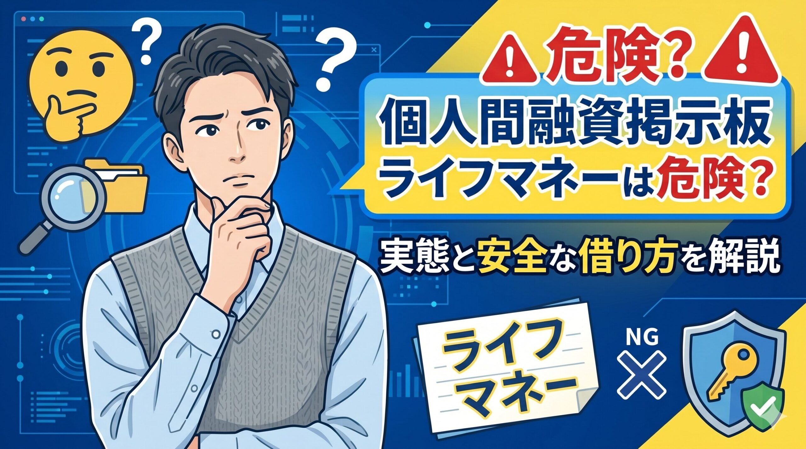 個人間融資掲示板ライフマネーは危険？実態と安全な借り方を解説
