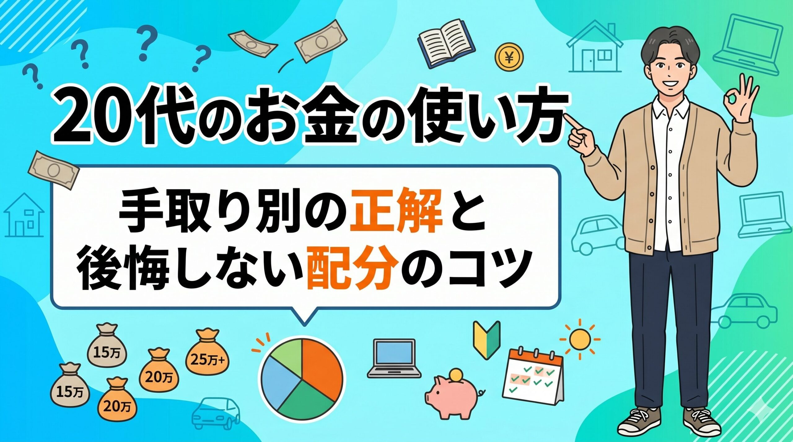 20代のお金の使い方｜手取り別の正解と後悔しない配分のコツ