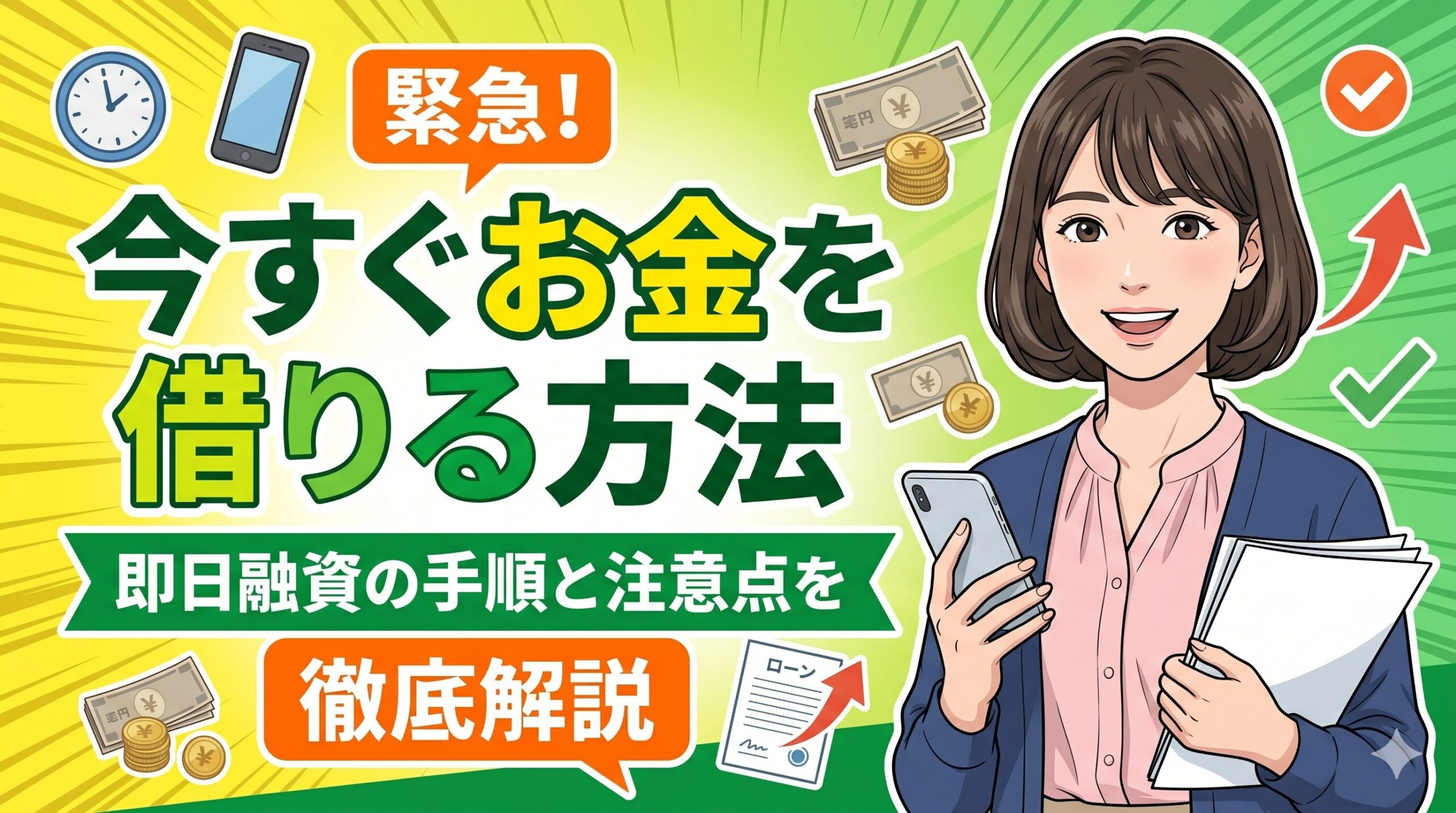 今すぐお金を借りる方法｜即日融資の手順と注意点を徹底解説