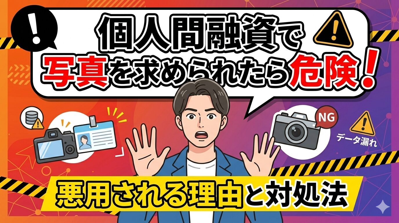 個人間融資で写真を求められたら危険｜悪用される理由と対処法