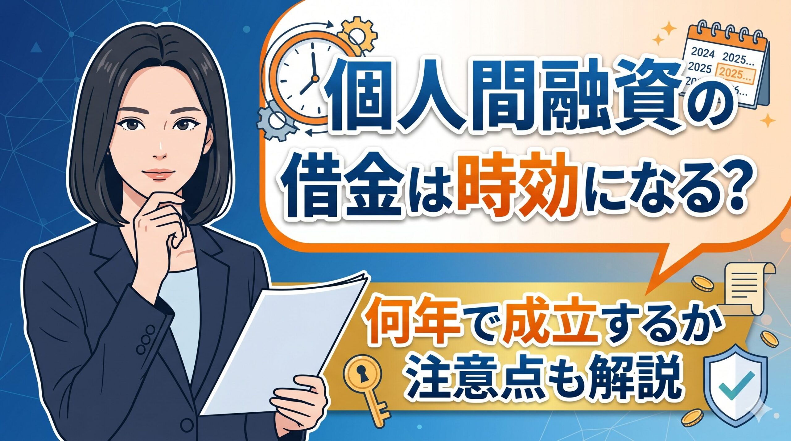 個人間融資の借金は時効になる？何年で成立するか注意点も解説