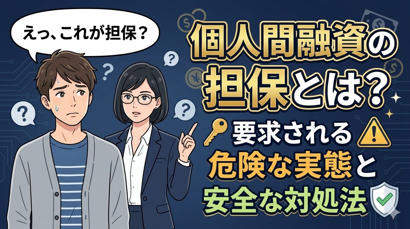 個人間融資の担保とは？要求される危険な実態と安全な対処法