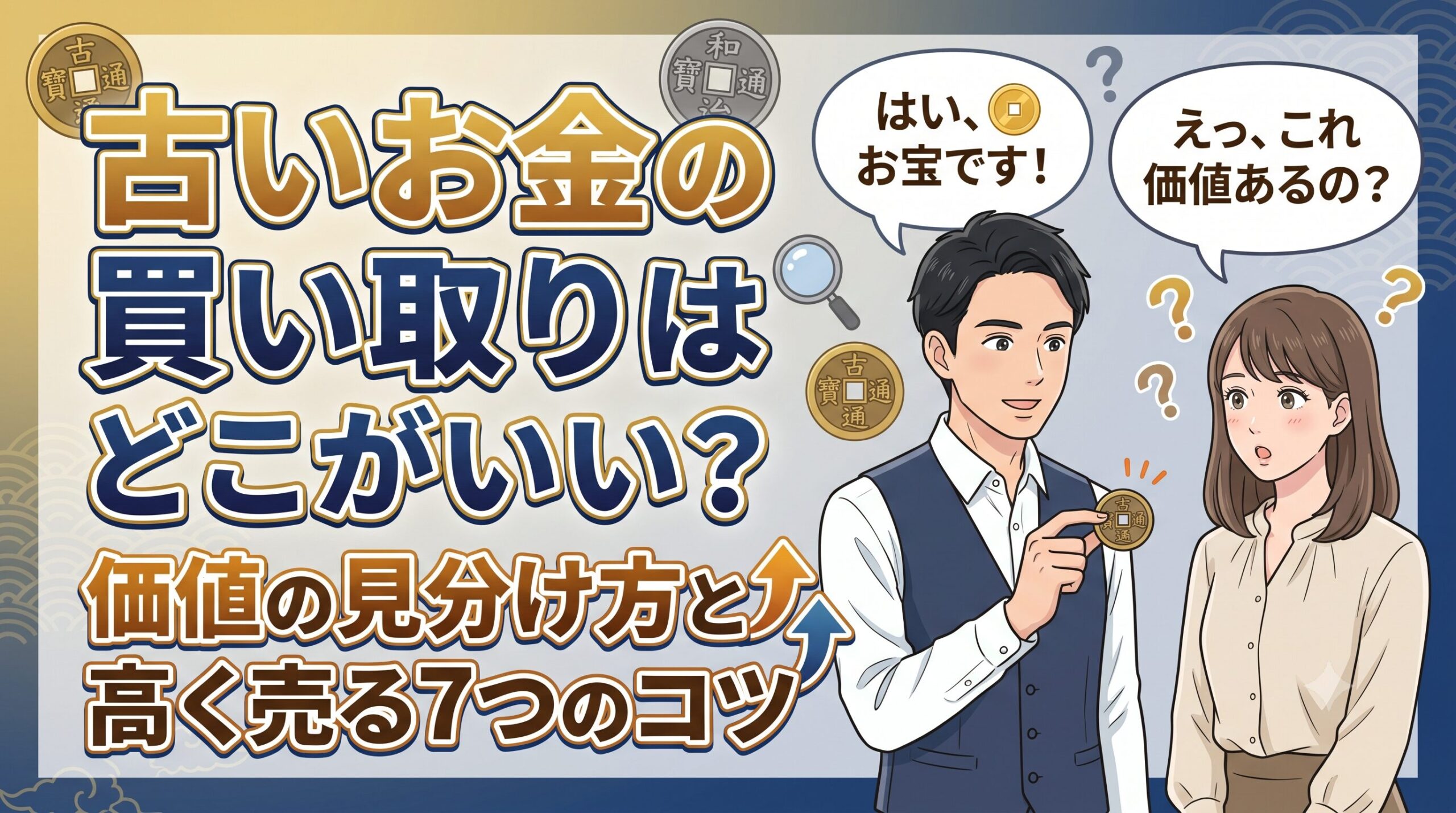 古いお金の買い取りはどこがいい？価値の見分け方と高く売る7つのコツ