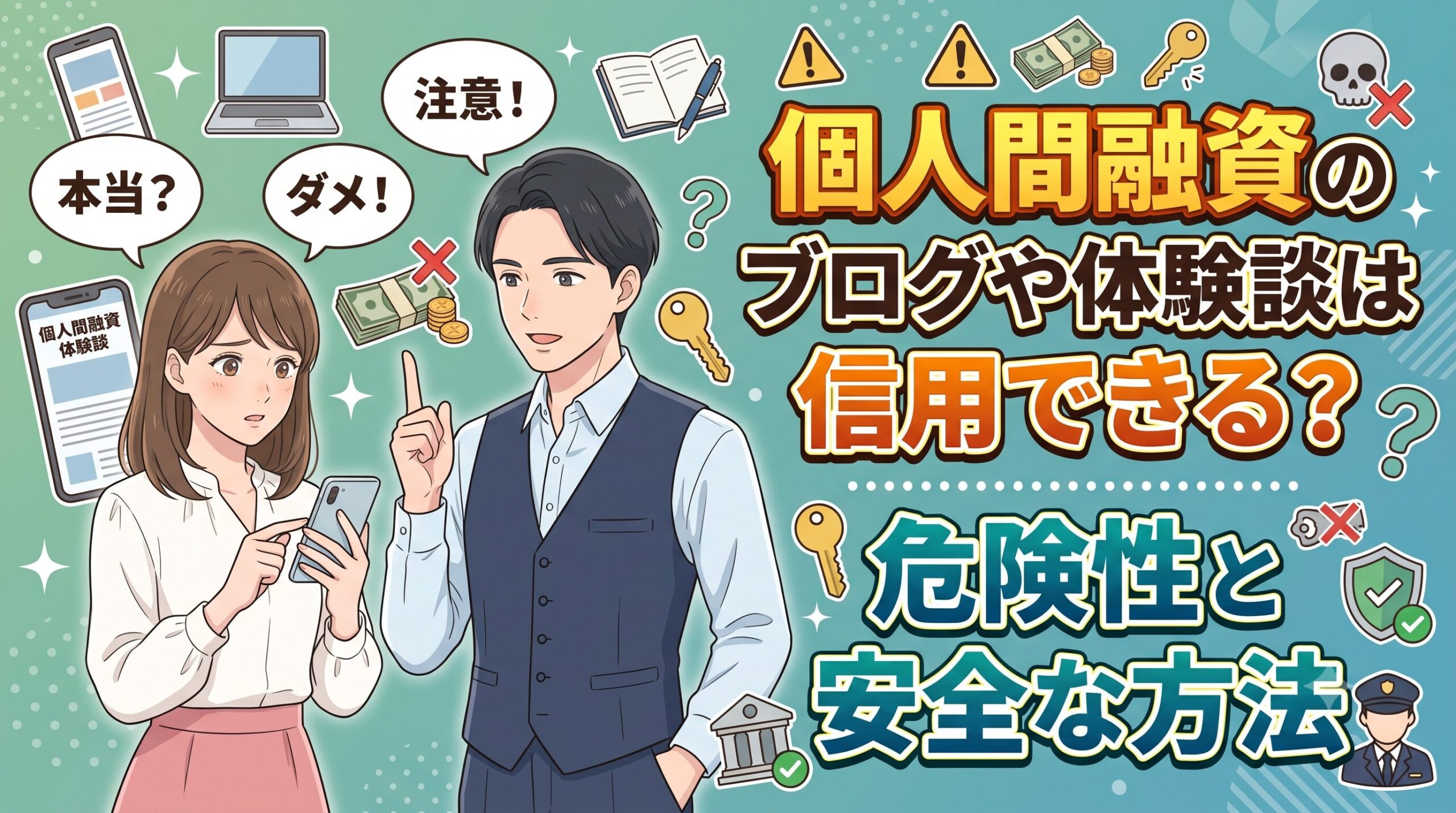 個人間融資のブログや体験談は信用できる？危険性と安全な方法