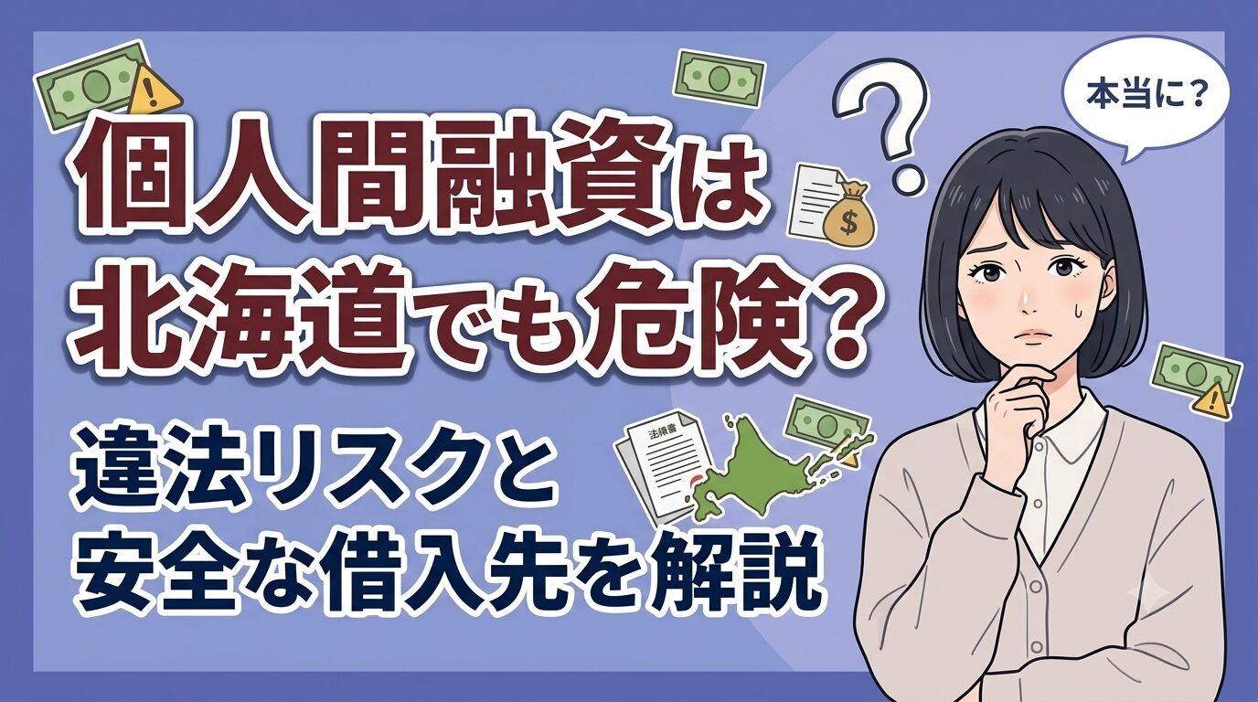 個人間融資は北海道でも危険？違法リスクと安全な借入先を解説