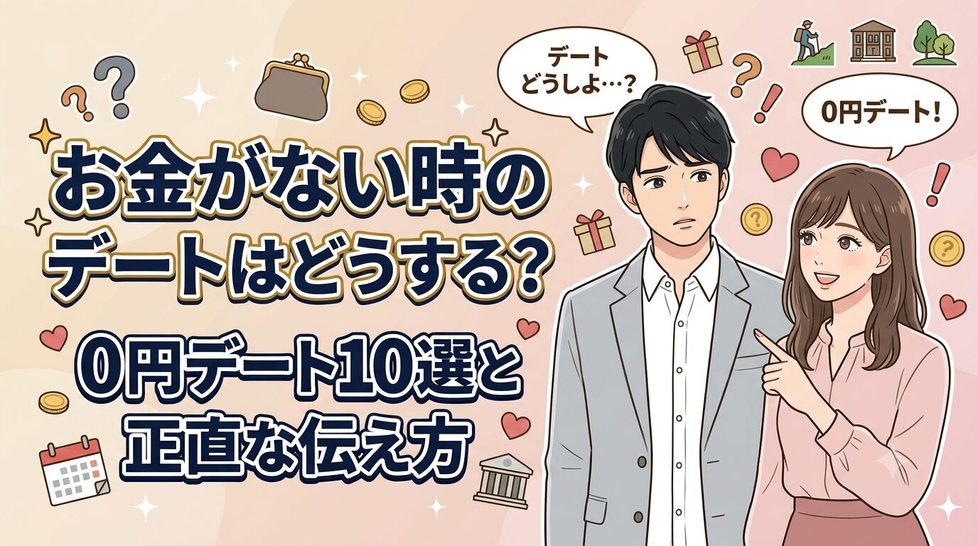 お金がない時のデートはどうする？0円デート10選と正直な伝え方
