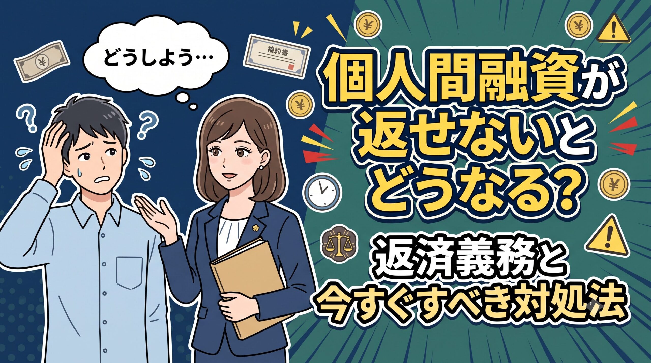 個人間融資が返せないとどうなる？返済義務と今すぐすべき対処法