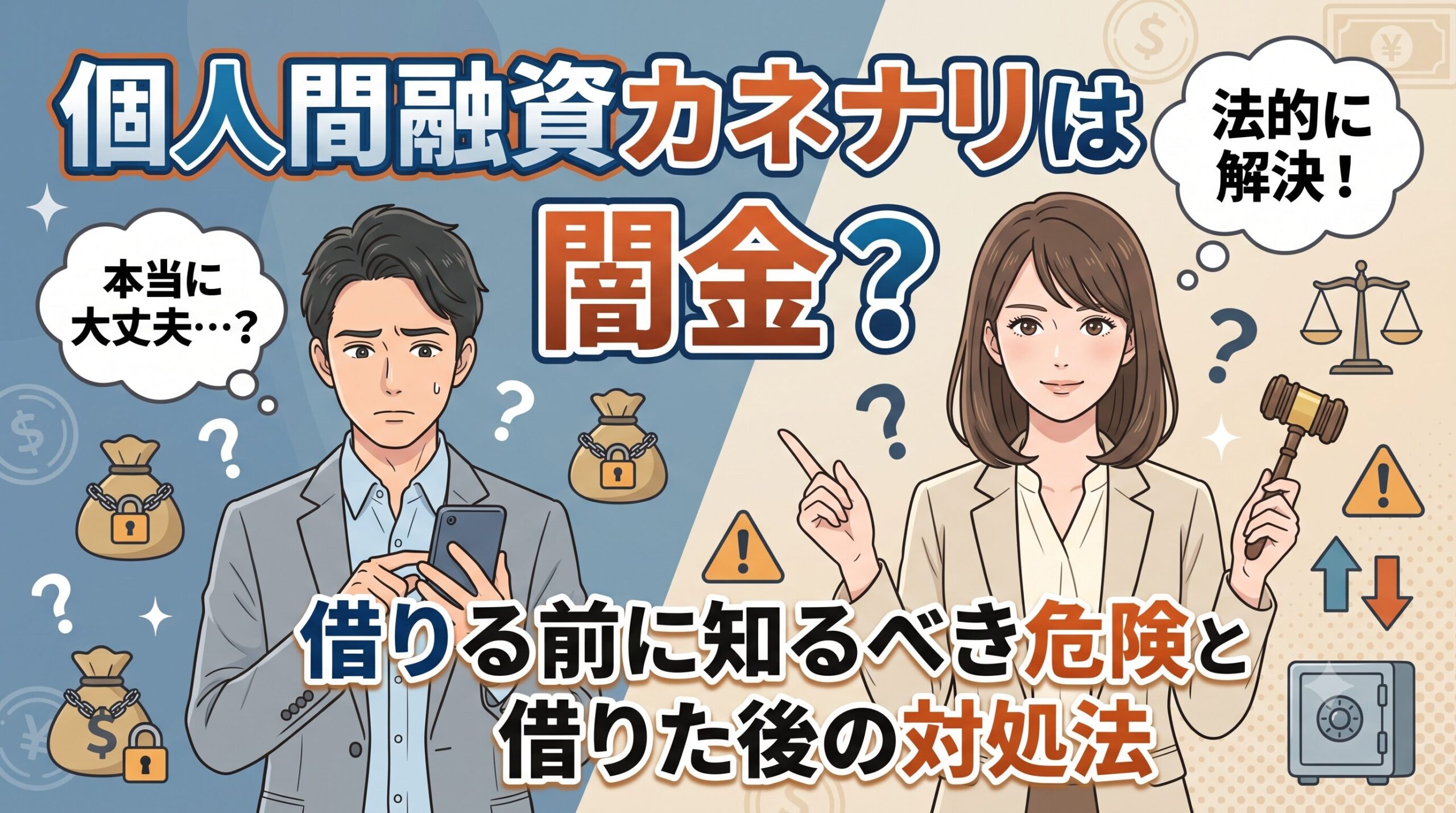個人間融資カネナリは闇金？借りる前に知るべき危険と借りた後の対処法