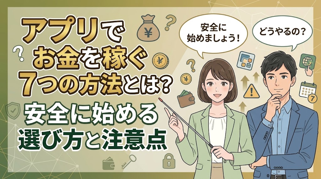 アプリでお金を稼ぐ7つの方法とは？安全に始める選び方と注意点